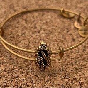 Alex and Ani Gold Nautical Sailing Knot Charm Bracelet